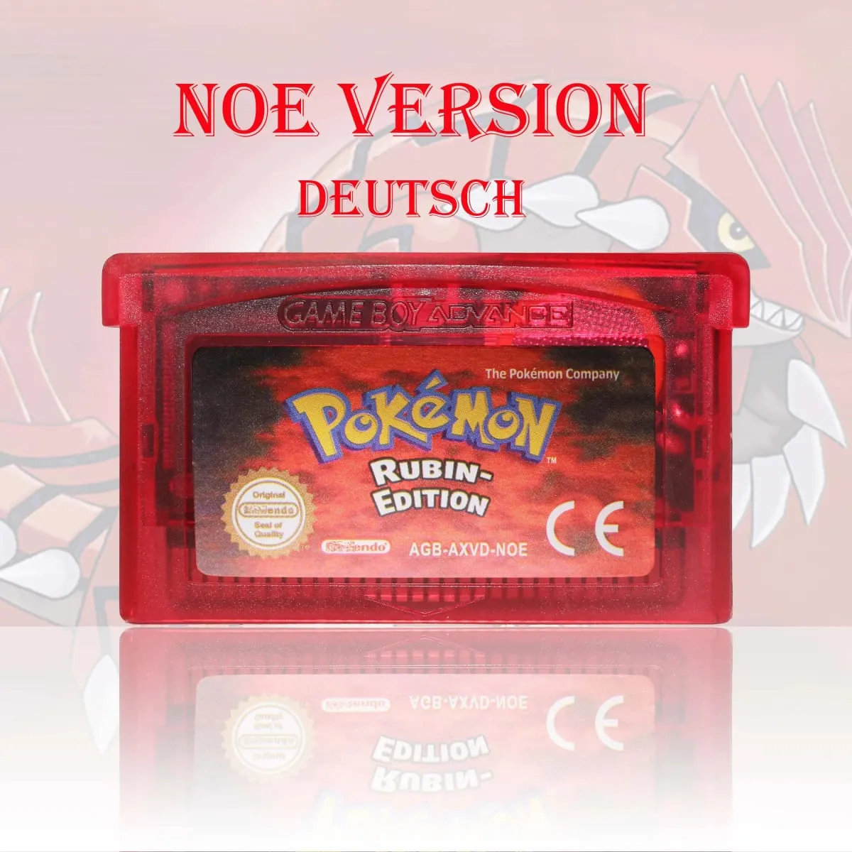 GBC/GBA NOE Version Pokemon Kristall/Smaragd/Feuerrote/Blattgrune/Rubin Game Cartridge Video Game Card High Quality With Battery — image 7