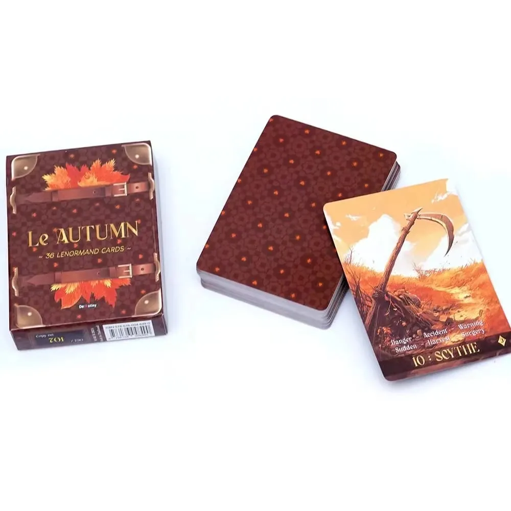 جديد لو الخريف التارو 36 بطاقات Lenormand لوح ظهر المركب لعبة بطاقة التارو مضحك حساسة لوازم الحفلات للعائلة هدية حفلة — image 2