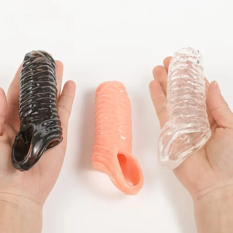 Soft TPE Cock Ring Penis Sleeves Testis Scrotum Restraints Couples Flirting Adult Games Sex Toys for Men Delay Ejaculation — image 5