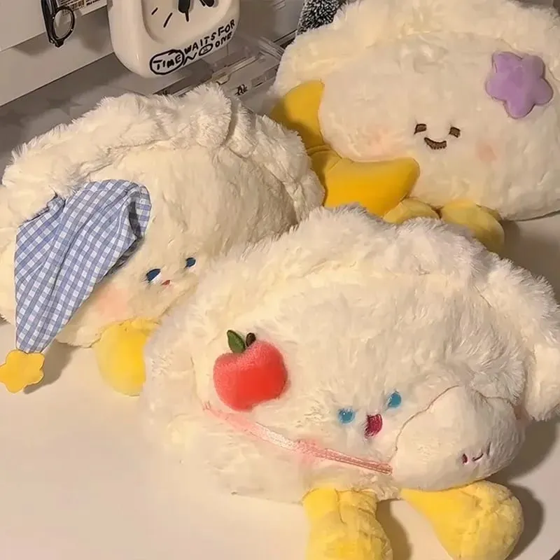 20cm Dumpling Plush Pillow Fluffy Soft Stuffed Toy Home Sofa Bedroom Decoration Comfort Sleeping Companion Kawaii Gift For Women — image 3
