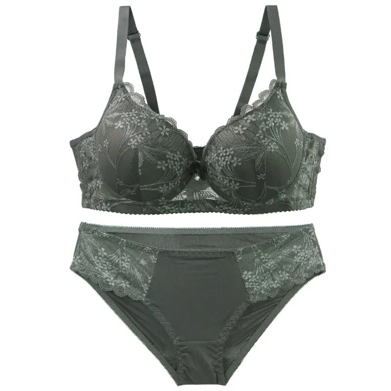 DaiNaFang Verzamel Anti Zijborst BH-sets Dunne Mold Cup-ondergoed voor dames Ademende zweetabsorptie BC-lingerie — image 4