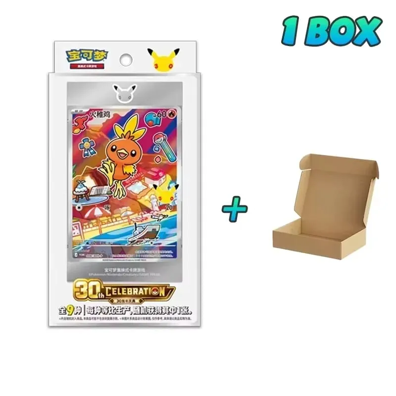 Original Pokemon 30th Anniversary Vol.1 Vol.2 Vol.3 Original Partner Special Illustration Set Gift Box PTCG Collectible Cards
