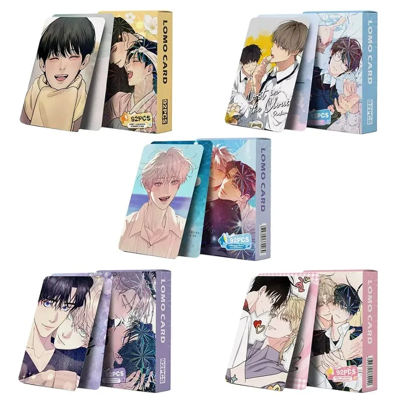 92PCS Korean Webtoon Lomo Cards & Mini Stickers - Anime Character Photocards Collection Perfect Gift for Fans — image 1