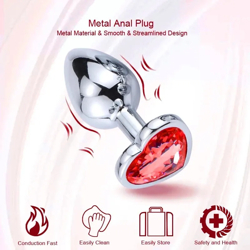 S/M/L Anal Plug Metal Sex Toys For Women Men Adult Crystal Erotic Bullet Butt Plug Stimulator Prostate Massager Adult Products — image 6