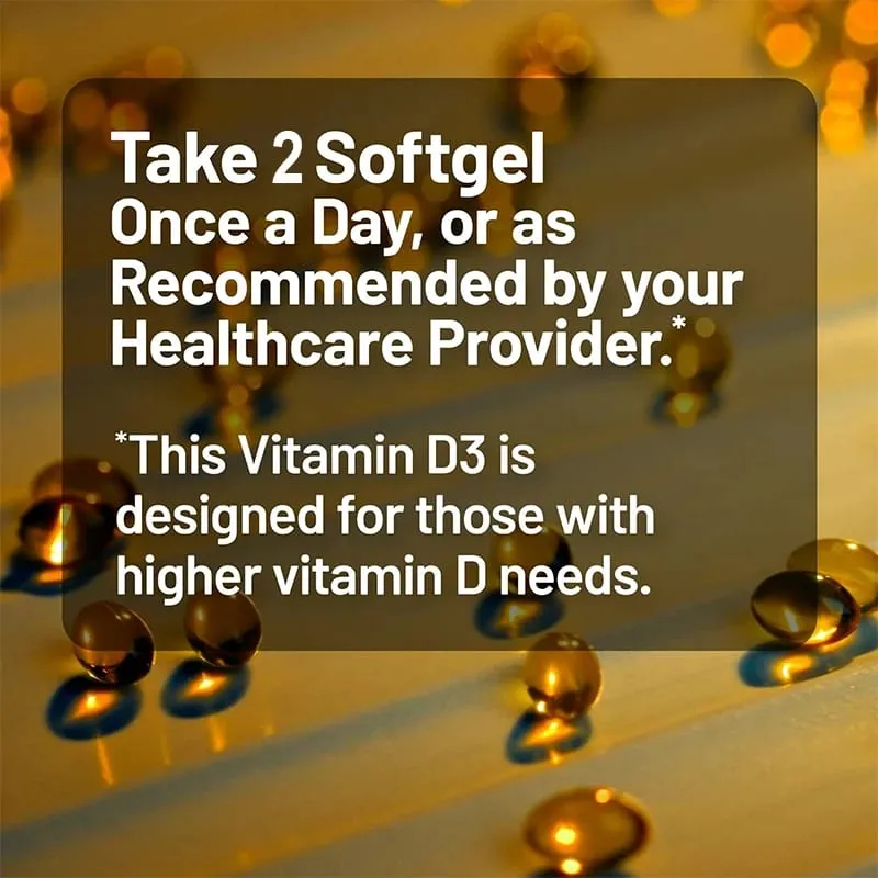 Vitamin D3 10 000 IU Softgels - Supports The Immune System Bone and Muscle Health Promotes Dental Health Non-GMO Gluten-free — image 7