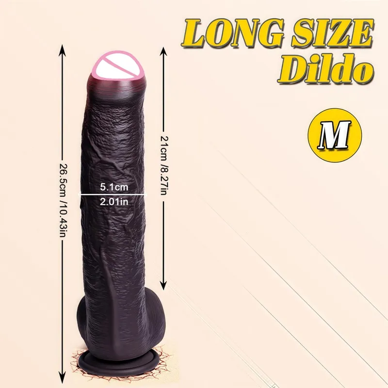 Spuer Bigger Realistic Dildos Silicone Layer Penis with Suction Cup Adult Sexy Toys for Woman Men Vagina Anal Massage Stimulator
