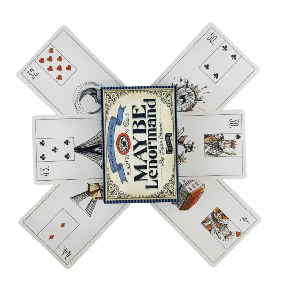 Možná balíček karet Lenormand Oracle pro rodinnou párty Vysoce kvalitní věštecké tarotové karty — image 4