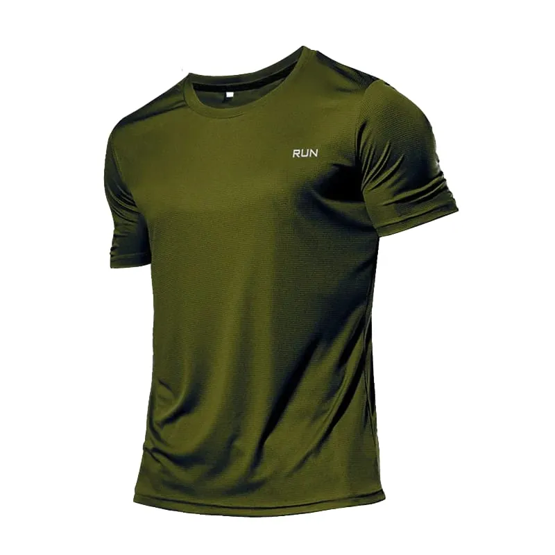 Men's Quick Dry Sports T-Shirt Short Sleeve Breathable Moisture Wicking Lightweight Gym Running Workout Top — image 9