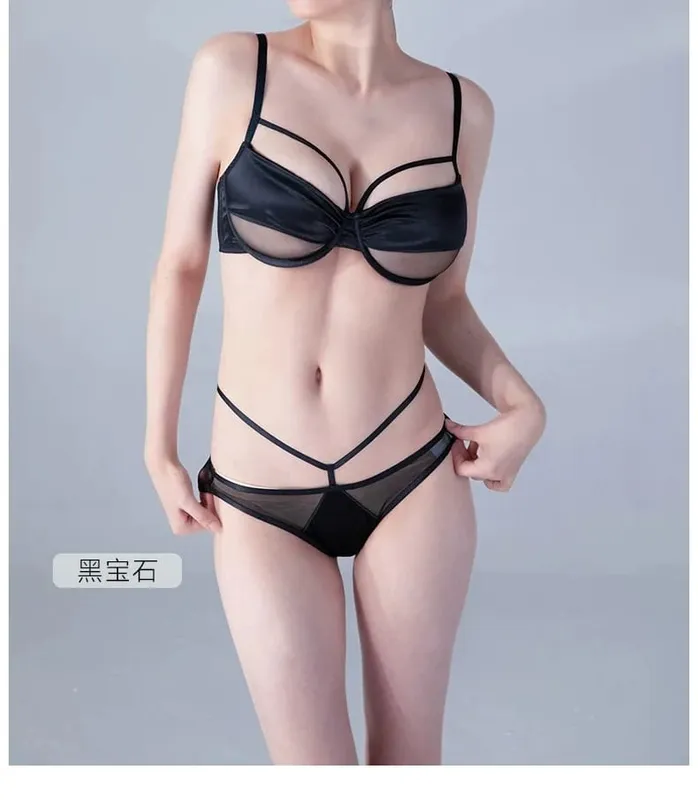 Ladies New Thin Cup Slimming Lingerie Set Soft underwire Push Up Bra Minimizing Effect Gathers Side Bulge Anti Sagging Soft — image 9