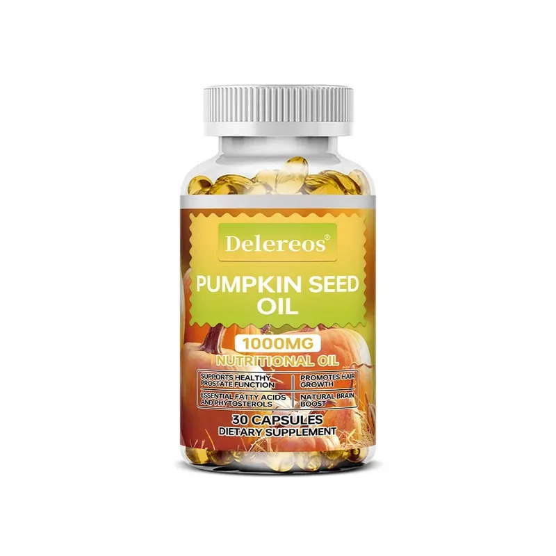 Pumpkin Seed Oil Capsules 1000mg Supports Prostate Urinary Bladder & Hair Health for Men Cardiovascular Health Non-GMO — image 8