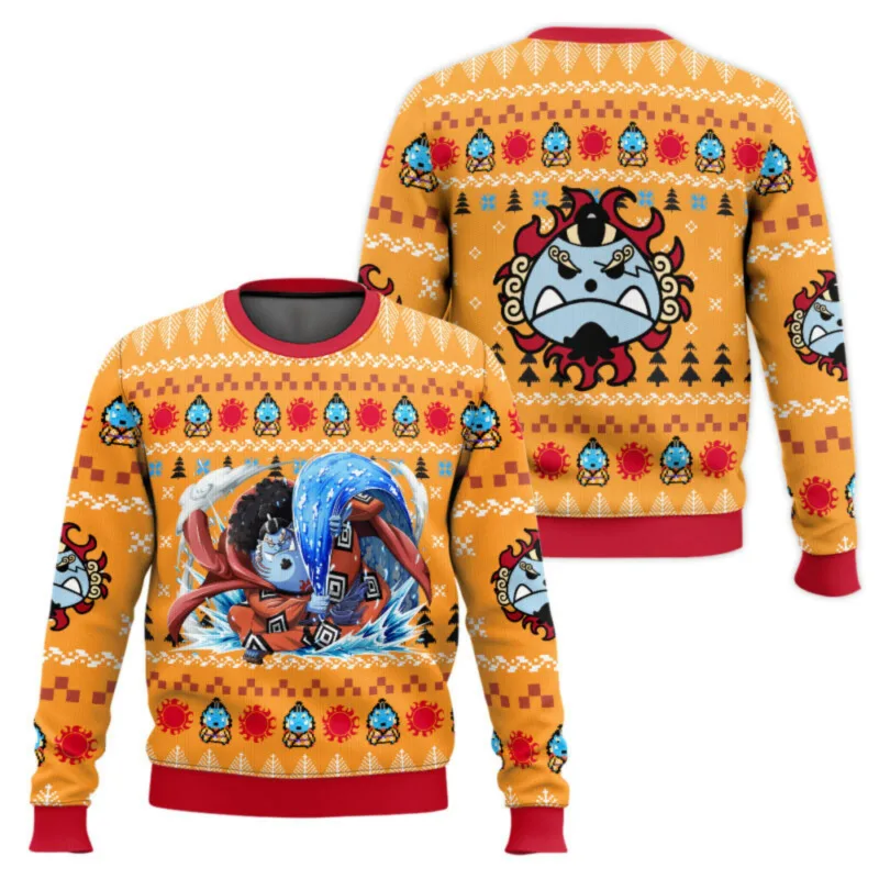 New sweater, Japanese anime, Luffy, Robin, Bandai, One Piece, 3D hoodie, Christmas sweatshirt, men's round-neck T-shirt — image 3