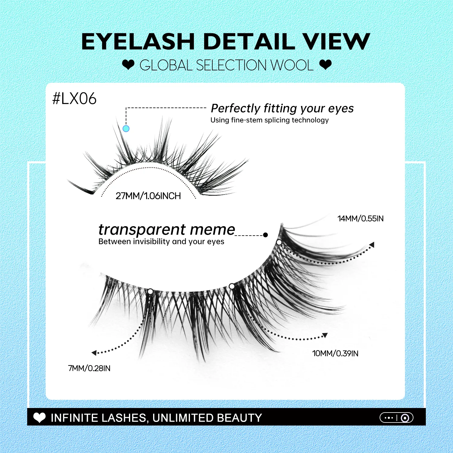 3pairs Manga Lashes Natural Cat Eye Eyelashes Clear Band False Eyelashes Natural Look Fake Lashes Strips Makeup