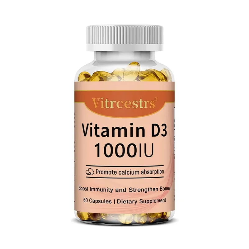 Vitamin D3 1000iu for Immune Support Healthy Muscle Function and Bone Health - Non-GMO Gluten Free 120 Vegetable Capsules