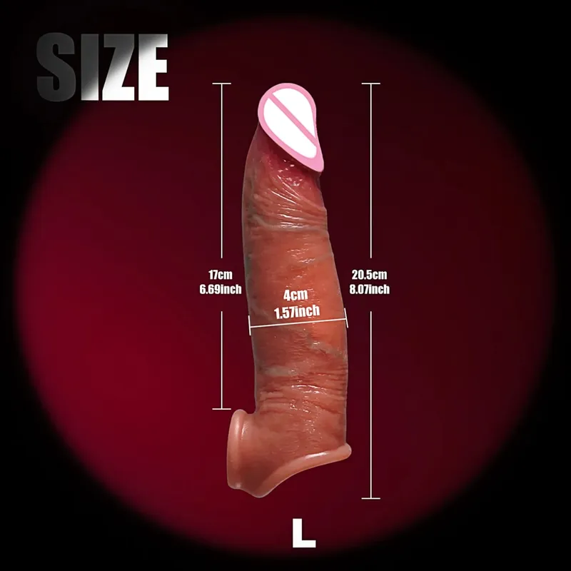 Man Dick Enlargement Semen Lock Ring For Men Delayed Ejaculation Soft Silicone Penis Sleeve Hollow Cock Ring Adult 18+ Sex Toy — image 18