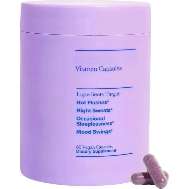 Women Complex Vitamins for Menopause with Vitamin D3 B6 Helps Relieve Night Sweats Mood Swings Health Food Supplement 60 Pieces