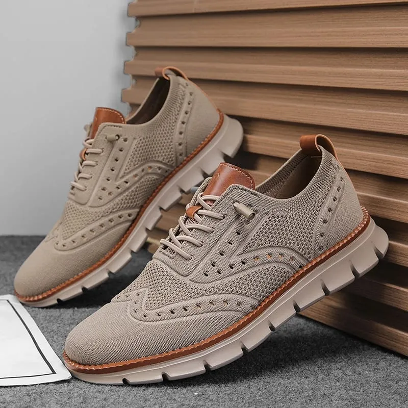 Men's Casual Shoes Mesh Breathable Business Office Shoes Designer Comfortable Soft Soled Fashion Shoes Sports Slip On Sneakers — image 3