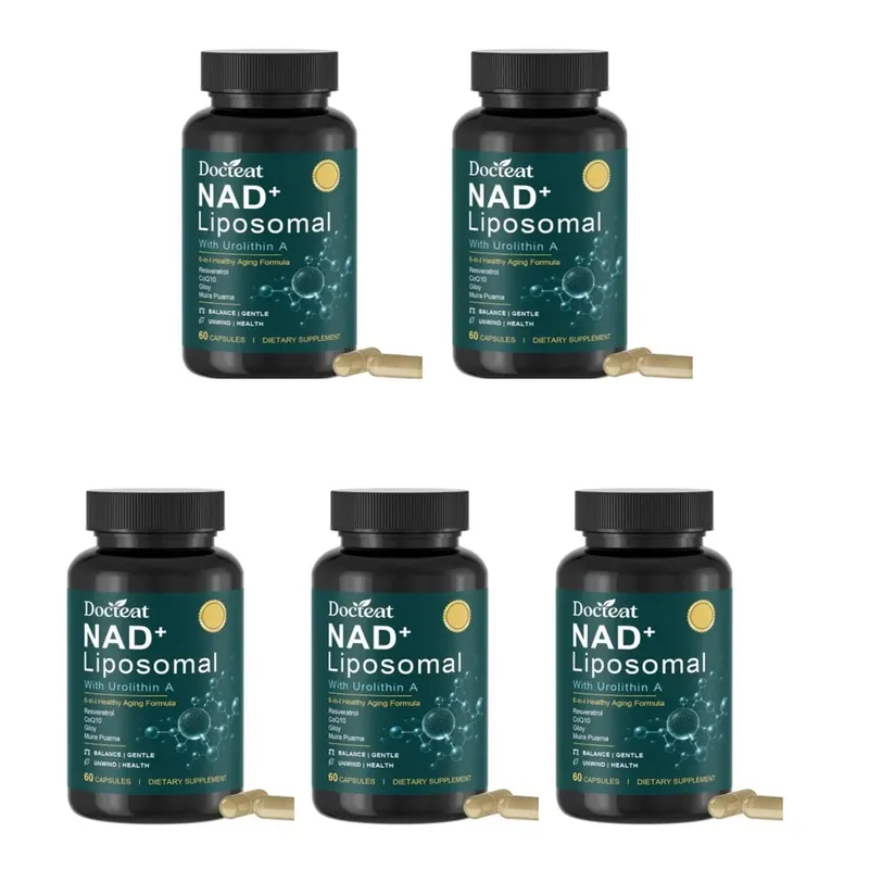 Docteat Liposomal NAD+ Capsules Energy & Healthy Aging Support with Urolithin A Trans Resveratrol CoQ10 Men Women 60 Capsules — image 11