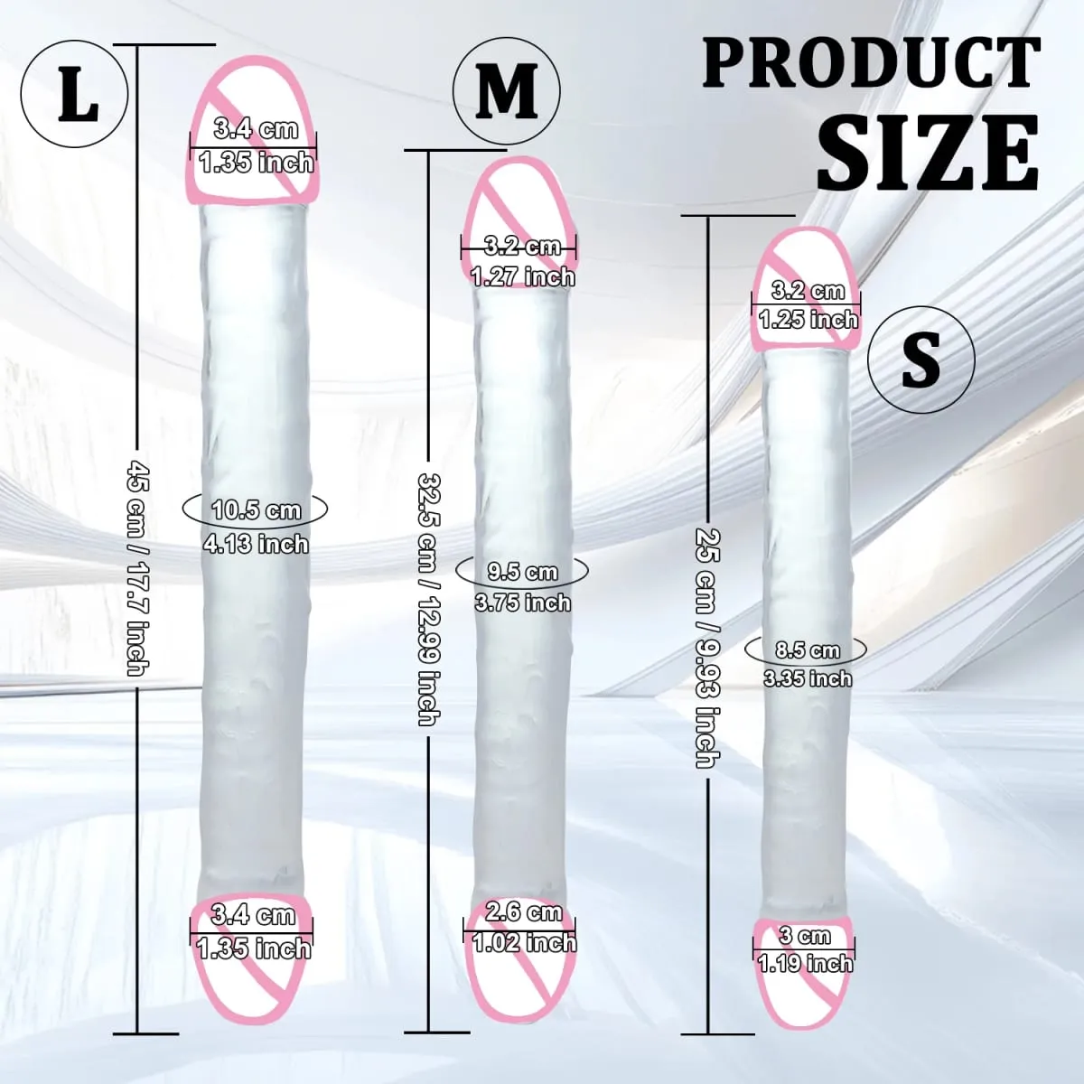 Long Double Ended Dildo Lesbian Tools Realistic Penis Female Masturbator Fake Dick Vaginal Anal Adult Sex Toys For Women Men — image 2