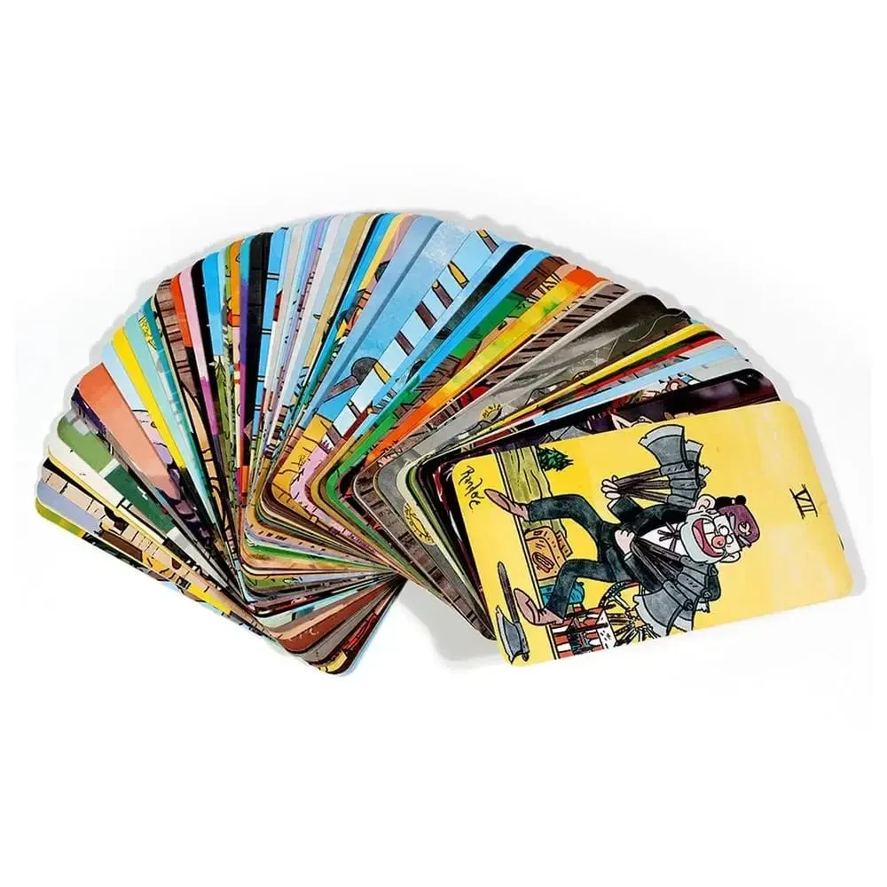 Carte dei Tarocchi misteriosi Un mazzo da 78 Gravity Falls Mazzo da 78 carte ispirato Versione inglese Witchy Beginner Tarocchi Giochi da tavolo