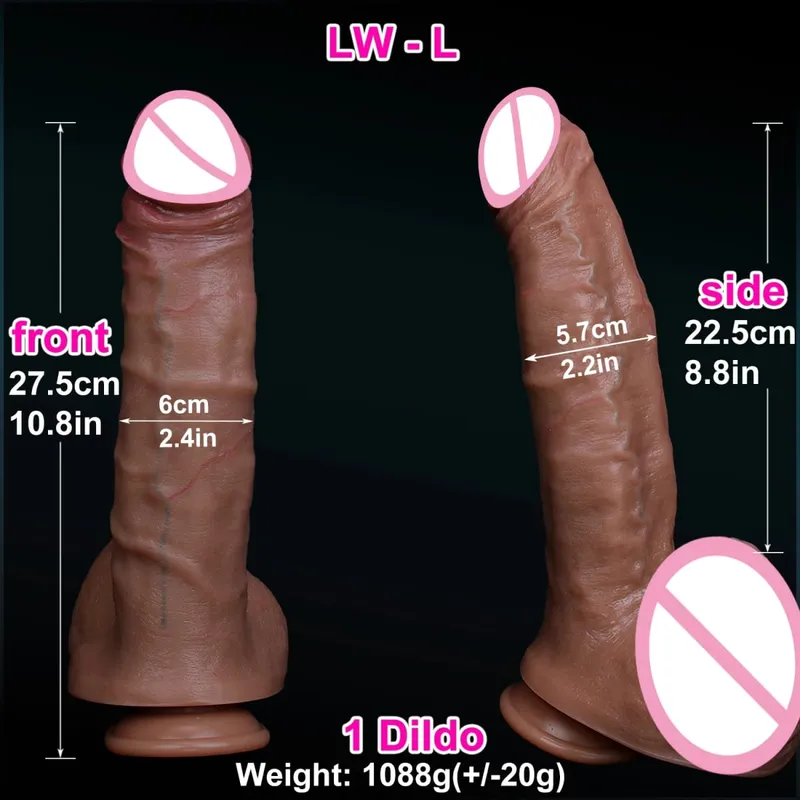Realistis Pembuluh Darah Penis Besar Kulit Terasa Lembut Besar Dildo Double Silikon Masturbasi Ayam Wanita Anal Mainan Seks Cangkir Hisap Kontol Kecil — image 4