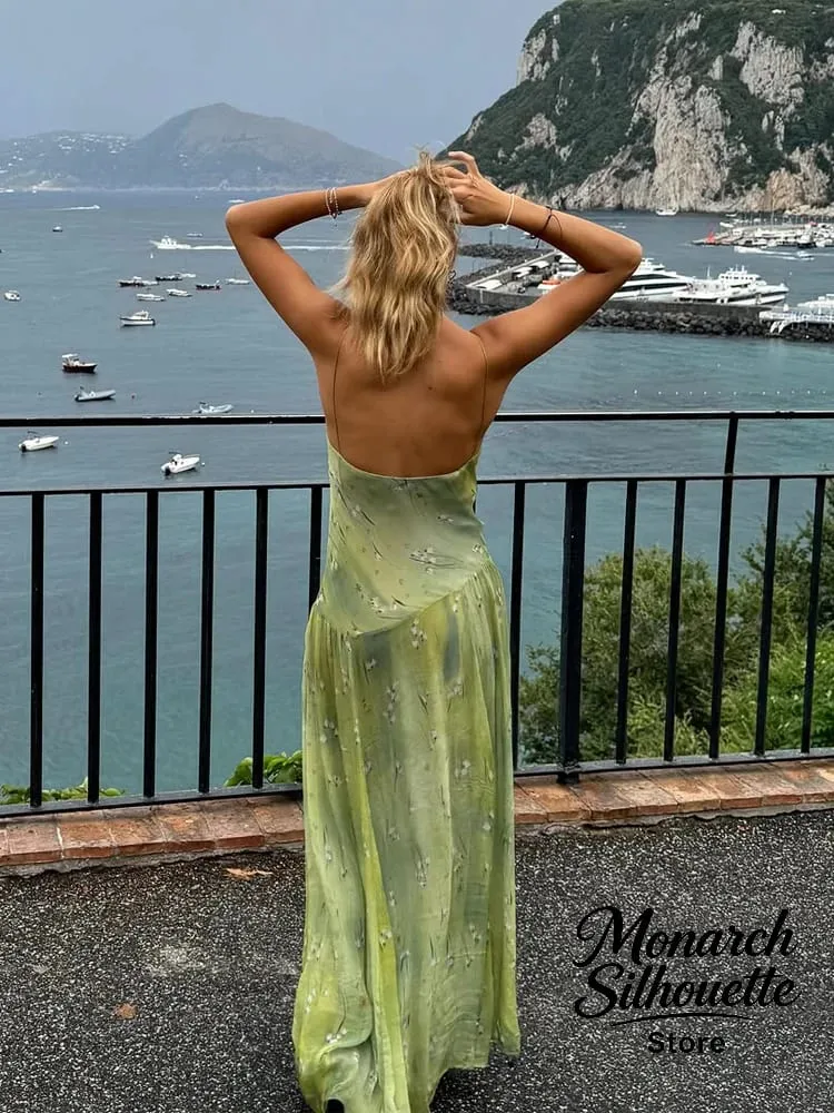 Chic Deep V-neck Slim Fit Long Dress Women Casual Solid Spaghetti Straps Sling Dresses 2026 Lady Elegant Party Evening Wear New — image 6