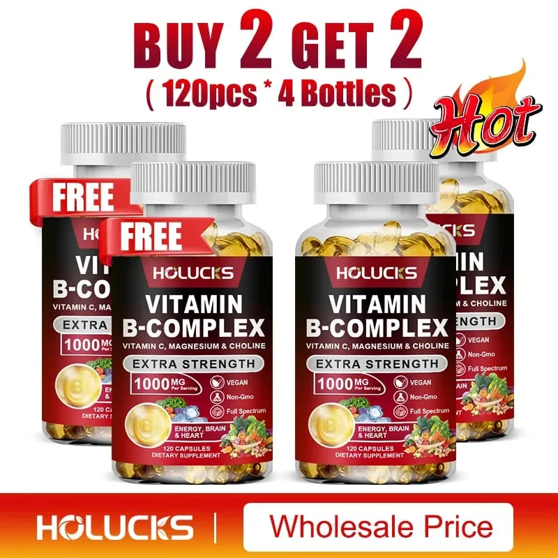 Vitamin B Complex Supplement Rich in B1 B2 B3 B5 B6 Biotin Strength Energy Support Brain & Heart Promote Metabolism — image 9