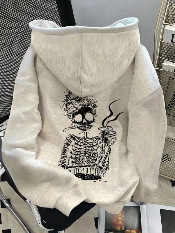 Autumn winter men's and women's kangaroo pocket hooded long sleeved hoodie with multiple prints trendy and fashionable hip-hop — image 2