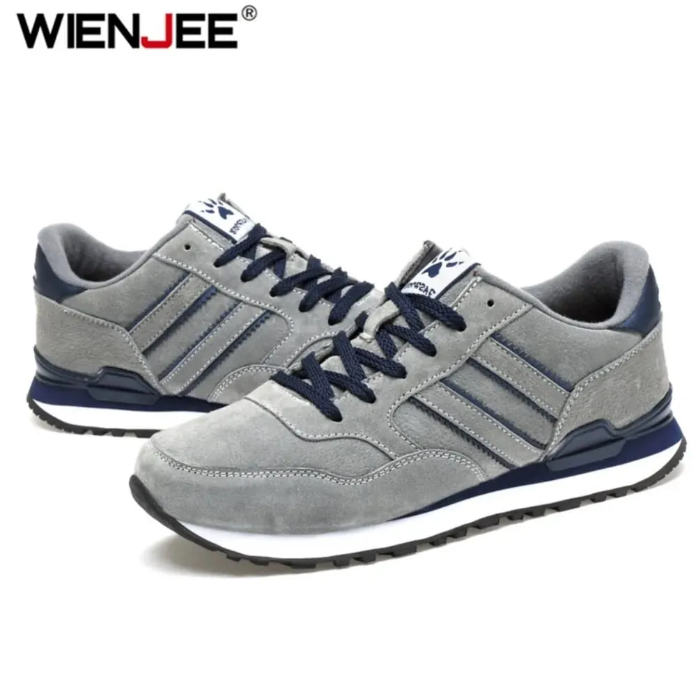 New Artificial Leather Men Causal Shoes Male Spring Men Casual Light Shoes Sneakers Lac-up Flats Breathable Outdoors Shoes — image 3