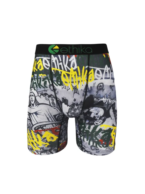 Cueca boxer masculina macia, 1 peça, roupa íntima confortável para o dia a dia, respirável, ajuste elástico, poliéster, leve