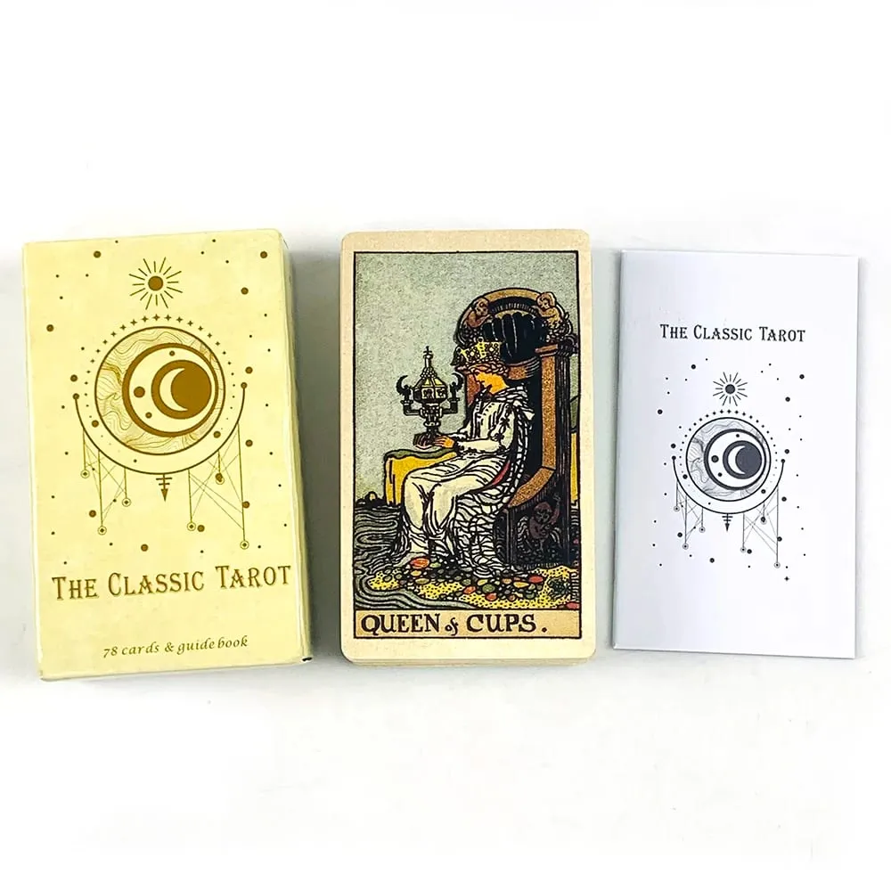 The Classic Tarot Cards 78 Cards English Version Divination Cards Game Spiritual Reading with Paper Instruction for Beginners — image 2