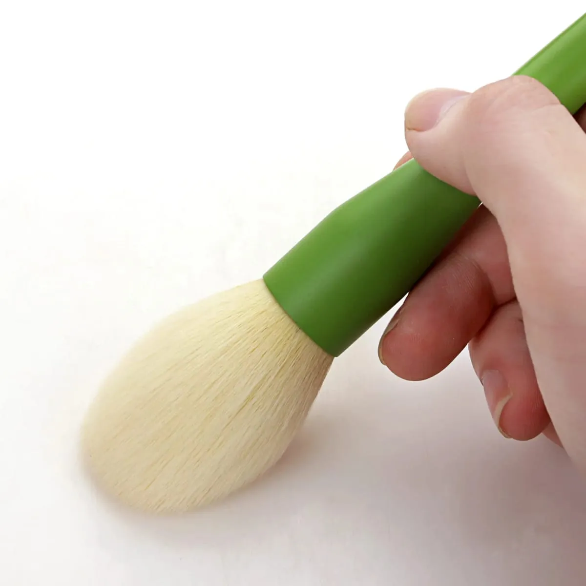 11Pcs Green Handle Makeup Brushes Soft Bristle For Powder Blush Foundation Eyeshadow Cosmetic Tools — image 6