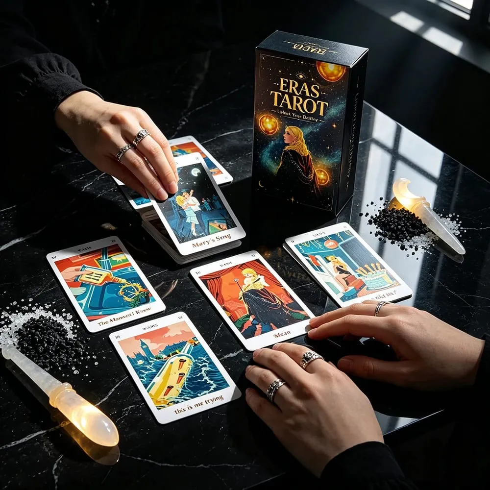 Eras Tarot Deck Starry Galaxy Cosmic Themed Tarot Cards Mystic Space Witch Divination Board Game Fate Reading Meditation Cards — image 3
