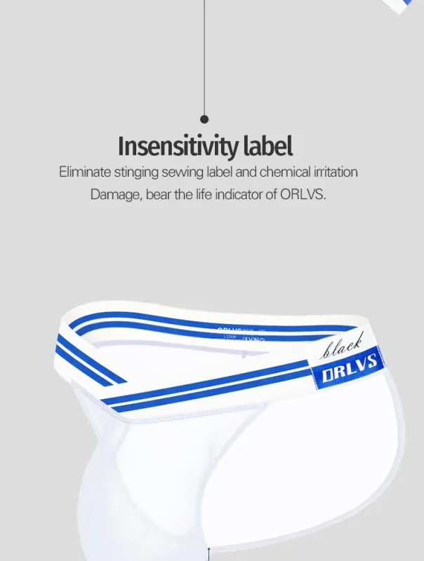 Men's Ice Silk Ultra-Thin Barely-There Mesh Sheer Briefs, Striped V-Shape Elastic Waistband Summer Daily Commute Underwear — image 17