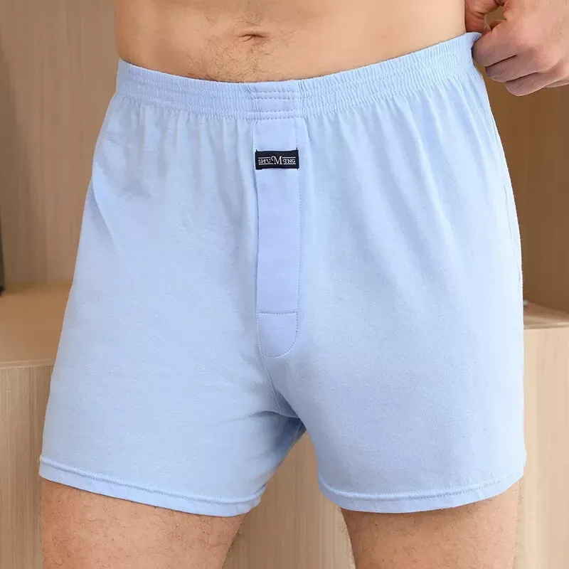 นักมวยชาย Pantie Lot Underpant หลวมขนาดใหญ่ผ้าฝ้าย PLUS ขนาดชุดชั้นในชายกางเกงนักมวยชายกลางนักมวยชาย — image 11