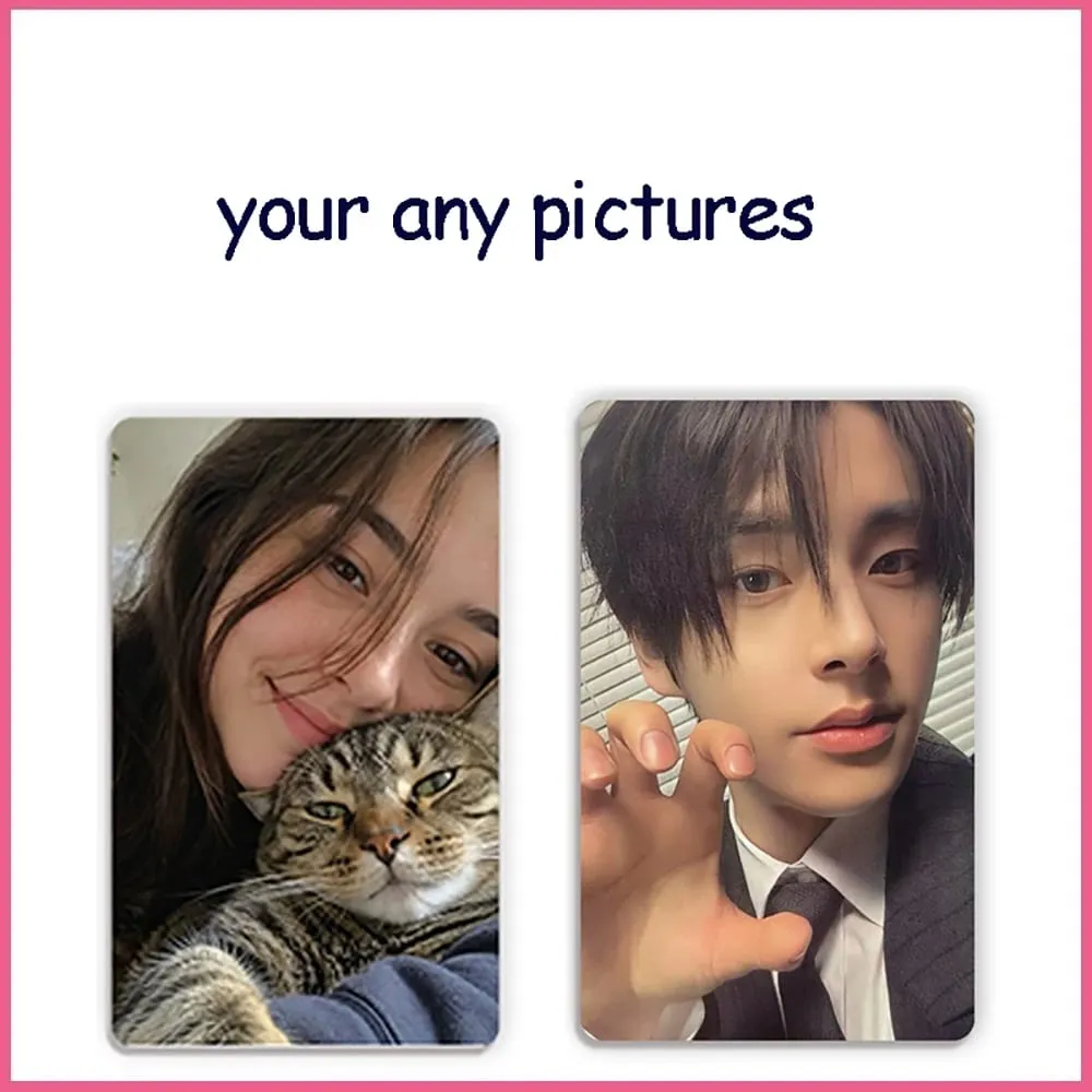 Double Sided Custom PVC Business Cards Plastic Photocards - Waterproof Durable Personalized Photo Membership Cards Company Club