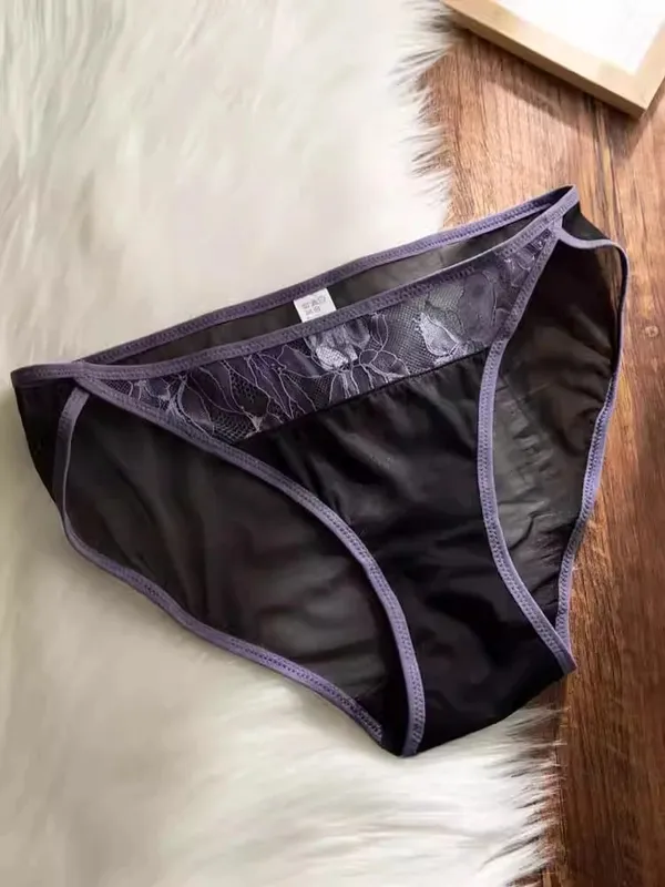 French Lace Bra Women Wireless Unlined Sheer See Through Sexy Demi Cup Lightweight Comfort Summer Lingerie Set Small Bust S-XL — image 11