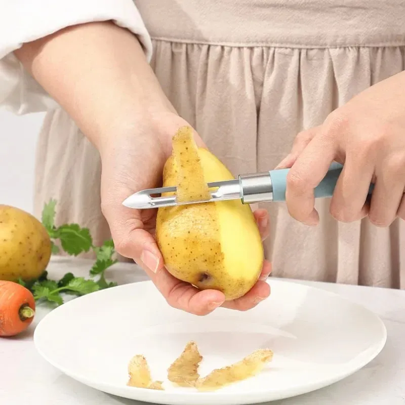 Multifunctional Rotary Vegetable Peeler for Potato Carrot Apple Non Slip Ergonomic Kitchen Tool Fruit Slicer Household Gadget — image 3