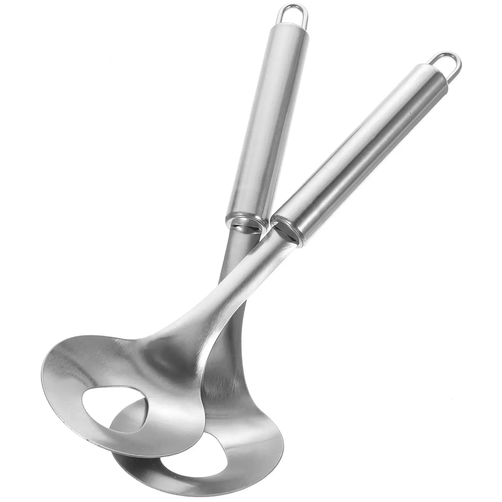 2 Pcs 304 Stainless Steel Meatball Spoons Round Handle Meatball Maker Spoon Home Kitchen Scoop Meatball Making Tools