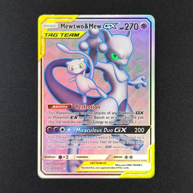 Proxy PKM Card English Rocket Mewtwo MEW GX EX Vmax TCG Collection Trading Card Game — image 12