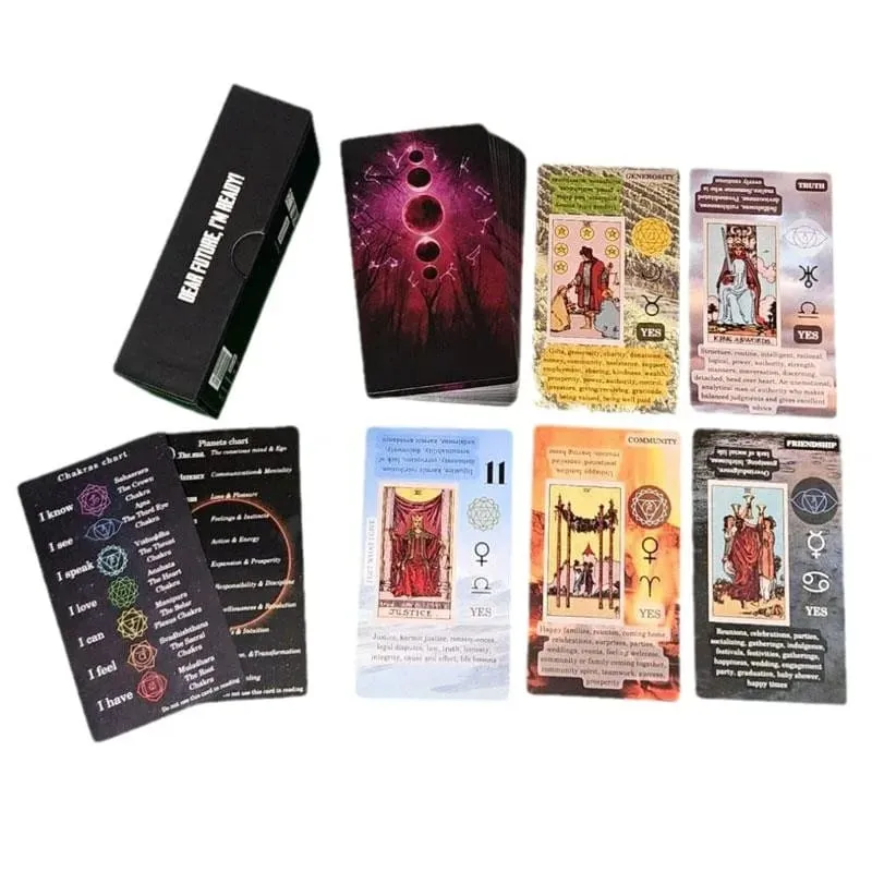 Tarot Cards for Beginners Learning Tarot Deck No Guide Book Needed Tarot Cards with Meanings on Them (Español) 78 Cards Reversed — image 3