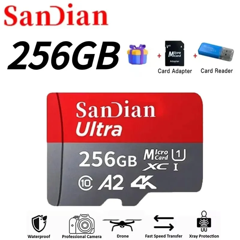High-Speed 128GB Micro TF Card Class10 256GB Flash Card 512GB Memory Card for Smartphone Tablet — image 20