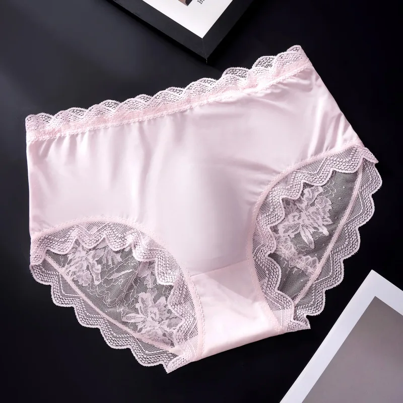 Men Sexy Luxury Ice Silk Briefs Scalloped Floral Lace Splicing 3D Contour Pouch Ultra Thin High Elastic Nightwear Underwear — image 18