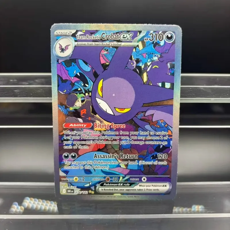 DIY Collection Cards Psyduck Salamence Crobat Mewtwo ex EN Self Made Single Card Classic Game Anime Card Gift Toy — image 27