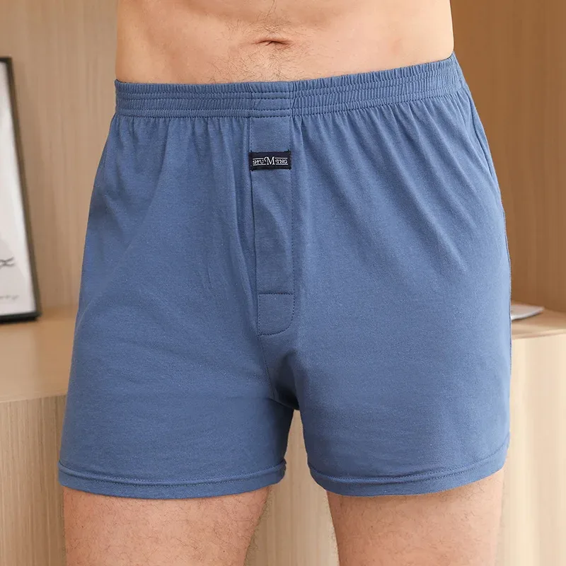 นักมวยชาย Pantie Lot Underpant หลวมขนาดใหญ่ผ้าฝ้าย PLUS ขนาดชุดชั้นในชายกางเกงนักมวยชายกลางนักมวยชาย — image 3