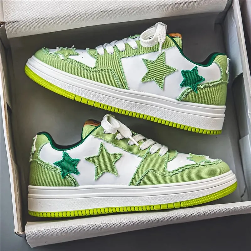 Men's Shoes New Fashion Breathable Non-slip Wear-resistant Outdoor Casual Comfortable Beige Star Casual Sneakers — image 3