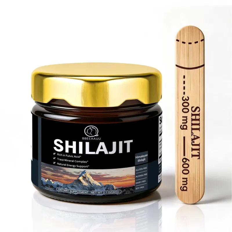 204MG Asli Shilajit Resin Minuman Asli Tambahan Mineral untuk Kesihatan Imun Metabolisme Keseluruhan Kesihatan Fizikal