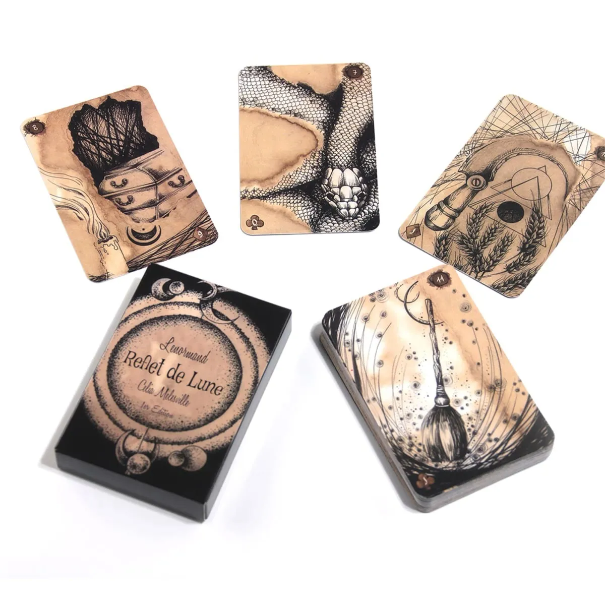 Lenormand Reflet De Lune Lenormand Kort Tarotkort Däck Oracle Kortspel för vuxna Roliga Vuxna Spel Festmaterial Present — image 4