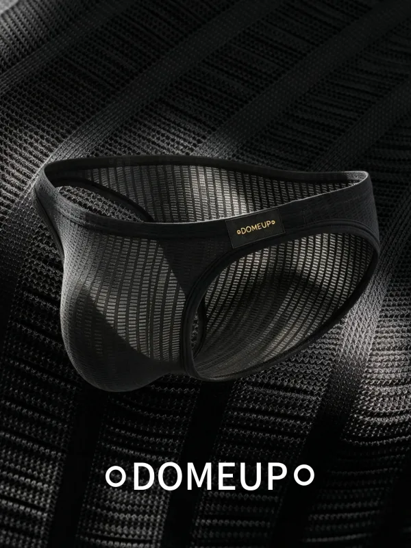 Men's Underwear Ribbed Texture Mens Brief Nylon Elastane Underpants Lightweight Thin Comfortable Male Triangle Underwear M‑XXL — image 3