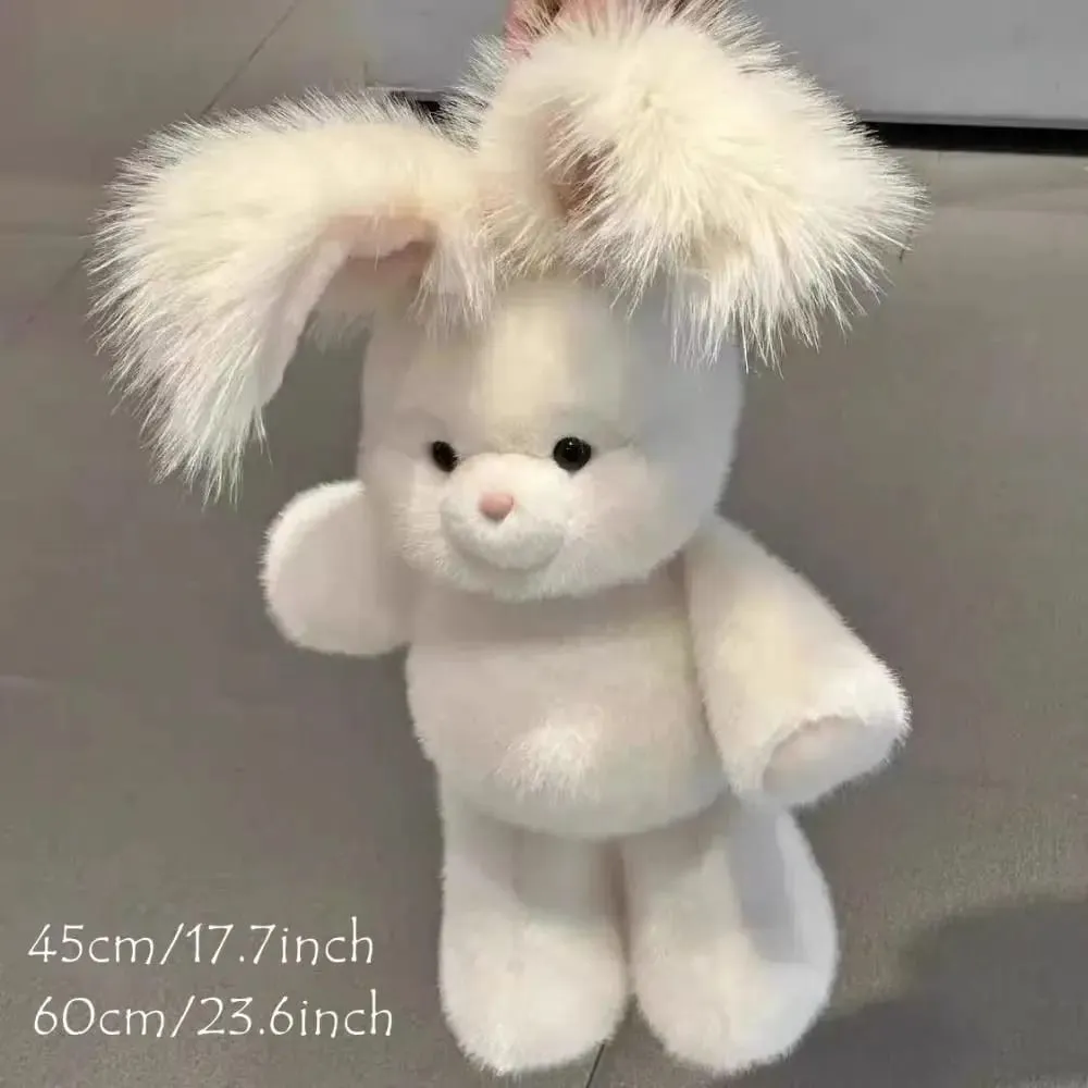 New Design Soft Rabbit Stuffed Animal Plush Pillow Cute 17.7inch Stuffed Animals Plush Emotional Support with Long Ear Plush Toy — image 6