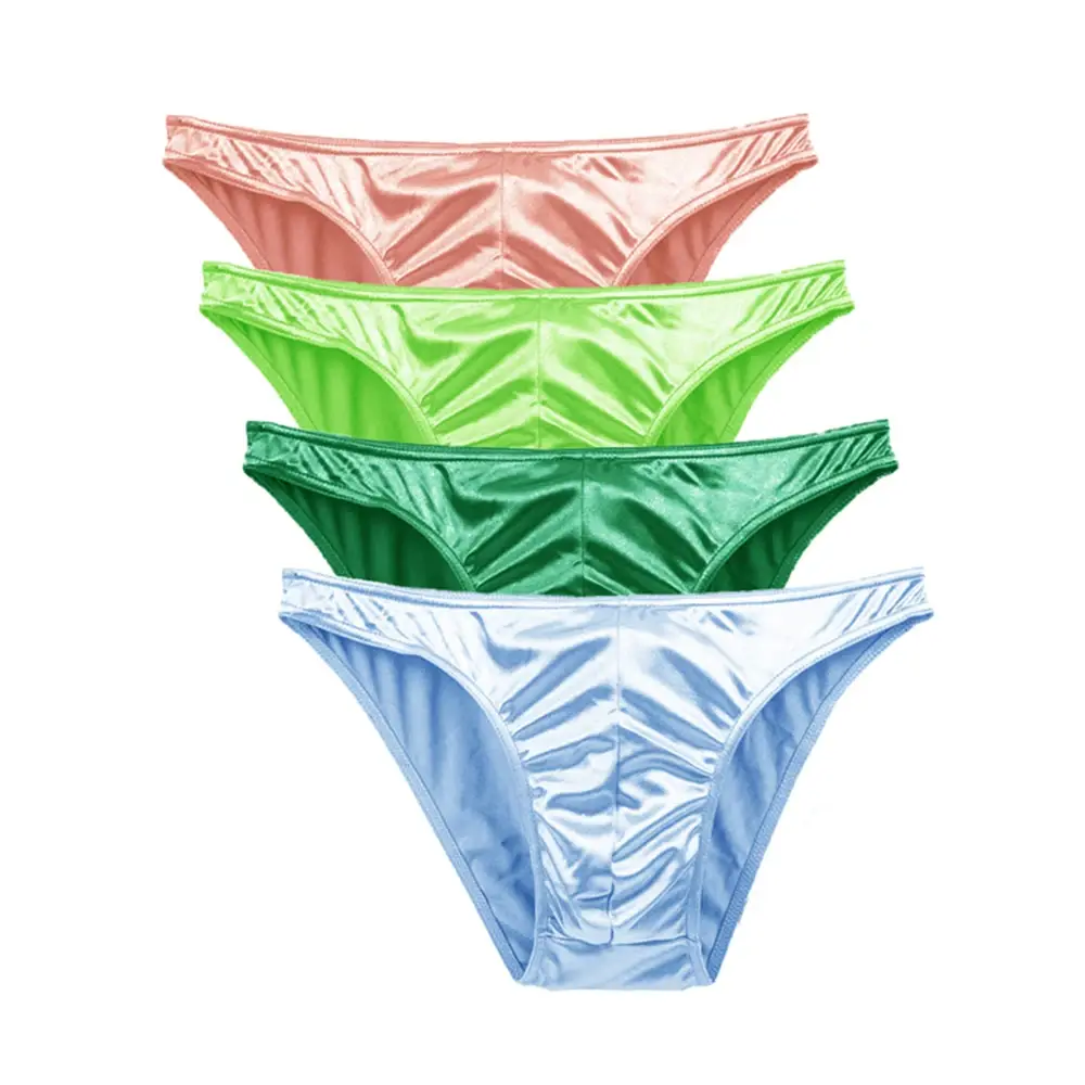 Mierside One Piese Plus Size Men Underwear Panties Men's Bulge Pouch Breathable Silk Panties Large Size Lot Soft Underpant S-3XL — image 3